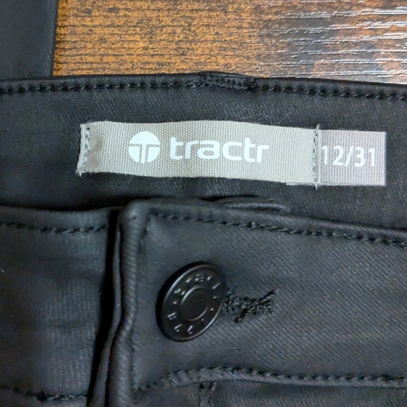 Tractr Nina High Rise Coated Skinny Jeans  Size 12 NWT - Picture 5 of 8